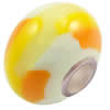 European Polymer Clay Beads, with 925 sterling silver core, Rondelle, 10x7mm, Hole:Approx 3mm, Sold by PC