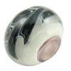 European Polymer Clay Beads, with 925 sterling silver core, Rondelle, 10x7mm, Hole:Approx 3mm, Sold by PC