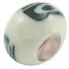 European Polymer Clay Beads, with 925 sterling silver core, Rondelle, 10x7mm, Hole:Approx 3mm, Sold by PC