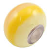 European Polymer Clay Beads, with 925 sterling silver core, Rondelle, 10x7mm, Hole:Approx 3mm, Sold by PC