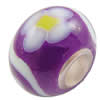 European Polymer Clay Beads, with brass core, Rondelle, 10x7mm, Hole:Approx 3mm, Sold by PC