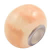 European Polymer Clay Beads, with brass core, Rondelle, 10x7mm, Hole:Approx 3mm, Sold by PC