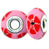 Polymer Clay Beads European, with brass core, Rondelle, 14.5x9.5mm, Hole:Approx 4-4.5mm, Sold by PC