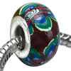 Polymer Clay Beads European, with brass core, Rondelle, 14x8mm, Hole:Approx 6mm, Sold by PC