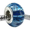 Polymer Clay Beads European, with brass core, Rondelle, 14x8mm, Hole:Approx 6mm, Sold by PC