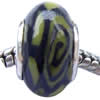 Fimo(Polymer Clay) Beads European, with 925 sterling silver core, Rondelle, 9x14mm, Sold by PC