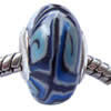 Fimo(Polymer Clay) Beads European, with 925 sterling silver core, Rondelle, 9x16mm, Sold by PC