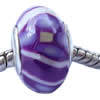 Fimo(Polymer Clay) Beads European, with 925 sterling silver core, Rondelle, 10x15mm, Sold by PC