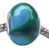 Fimo(Polymer Clay) Beads European, with 925 sterling silver core, Rondelle, 11x15mm, Sold by PC