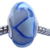 Fimo(Polymer Clay) Beads European, with 925 sterling silver core, Rondelle, 9x16mm, Sold by PC