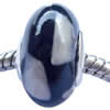 Fimo(Polymer Clay) Beads European, with 925 sterling silver core, Rondelle, 9x16mm, Sold by PC