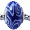 Fimo(Polymer Clay) Beads European, with brass core, Rondelle, 10x15mm, Sold by PC