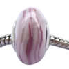 Fimo(Polymer Clay) Beads European, with 925 sterling silver core, Rondelle, 9x16mm, Sold by PC