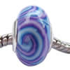 Fimo(Polymer Clay) Beads European, with 925 sterling silver core, Rondelle, 9x16mm, Sold by PC