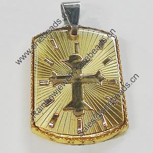 Pendant, Zinc Alloy Jewelry Findings Lead-free, 21x38mm, Sold by PC