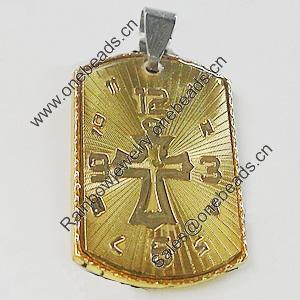 Pendant, Zinc Alloy Jewelry Findings Lead-free, 21x38mm, Sold by PC