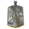 Pendant, Zinc Alloy Jewelry Findings Lead-free, 21x38mm, Sold by PC