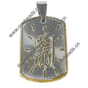 Pendant, Zinc Alloy Jewelry Findings Lead-free, 21x38mm, Sold by PC