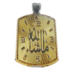 Pendant, Zinc Alloy Jewelry Findings Lead-free, 21x38mm, Sold by PC