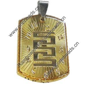 Pendant, Zinc Alloy Jewelry Findings Lead-free, 21x38mm, Sold by PC