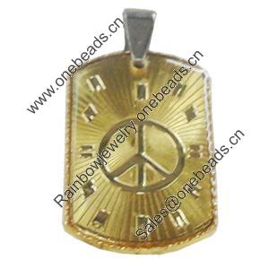 Pendant, Zinc Alloy Jewelry Findings Lead-free, 21x38mm, Sold by PC