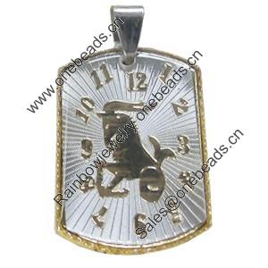 Pendant, Zinc Alloy Jewelry Findings Lead-free, 21x38mm, Sold by PC