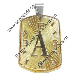 Pendant, Zinc Alloy Jewelry Findings Lead-free, 21x38mm, Sold by PC