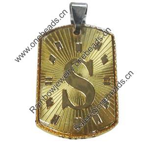 Pendant, Zinc Alloy Jewelry Findings Lead-free, 21x38mm, Sold by PC