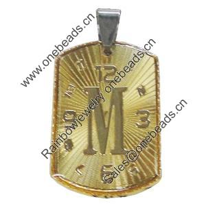 Pendant, Zinc Alloy Jewelry Findings Lead-free, 21x38mm, Sold by PC