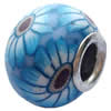 Fimo(Polymer Clay) Beads European, with brass core, Rondelle, 14x11mm, Hole:Approx 5mm, Sold by PC