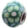 Fimo(Polymer Clay) Beads European, with brass core, Rondelle, 14x11mm, Hole:Approx 5mm, Sold by PC