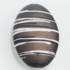 Spray-Painted Acrylic Beads, Flat Oval 19x28mm, Sold by Bag