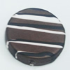 Spray-Painted Acrylic Beads, Flat Round 18mm, Sold by Bag