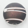 Spray-Painted Acrylic Beads, Flat Round 12mm, Sold by Bag