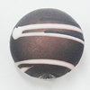 Spray-Painted Acrylic Beads, Flat Round 12mm, Sold by Bag