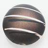 Spray-Painted Acrylic Beads, Flat Round 18mm, Sold by Bag