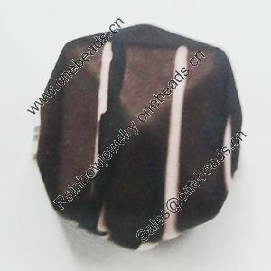 Spray-Painted Acrylic Beads, 12mm, Sold by Bag