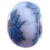 Fimo(Polymer Clay) Beads European, with 925 silver core, Rondelle, 14x11mm, Hole:Approx 5mm, Sold by PC