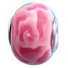 Fimo(Polymer Clay) Beads European, with 925 silver core, Rondelle, 14x11mm, Hole:Approx 5mm, Sold by PC