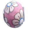 Fimo(Polymer Clay) Beads European, with 925 silver core, Rondelle, 14x11mm, Hole:Approx 5mm, Sold by PC