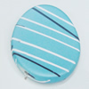Spray-Painted Acrylic Beads, Flat Oval 26x35mm, Sold by Bag