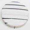 Spray-Painted Acrylic Beads, Flat Round 32mm, Sold by Bag