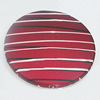 Spray-Painted Acrylic Beads, Flat Round 40mm, Sold by Bag