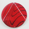 Watermark Acrylic Beads, Twist Flat Round 34mm, Sold by Bag