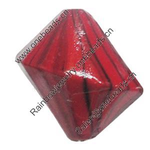 Watermark Acrylic Beads, 22x22mm, Sold by Bag