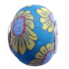 Fimo(Polymer Clay) Beads European, with brass core, Rondelle, 14x11mm, Hole:Approx 5mm, Sold by PC