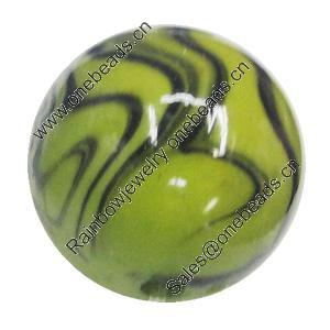 Watermark Acrylic Beads, Round 10mm, Sold by Bag