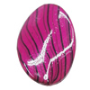 Watermark Acrylic Beads, Twist Flat Oval 25x35mm, Sold by Bag