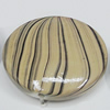 Watermark Acrylic Beads, Flat Round 33mm, Sold by Bag