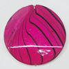 Watermark Acrylic Beads, Twist Flat Round 35mm, Sold by Bag